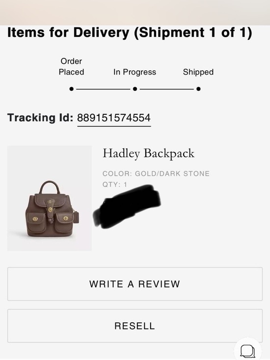 Coach hadley backpack in dark stone main image 4